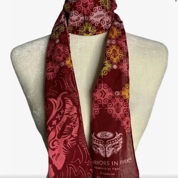 Ford Warriors in Pink Patterned Scarves NEW NIP 2010 Breast Cancer Awareness - Picture 1 of 6